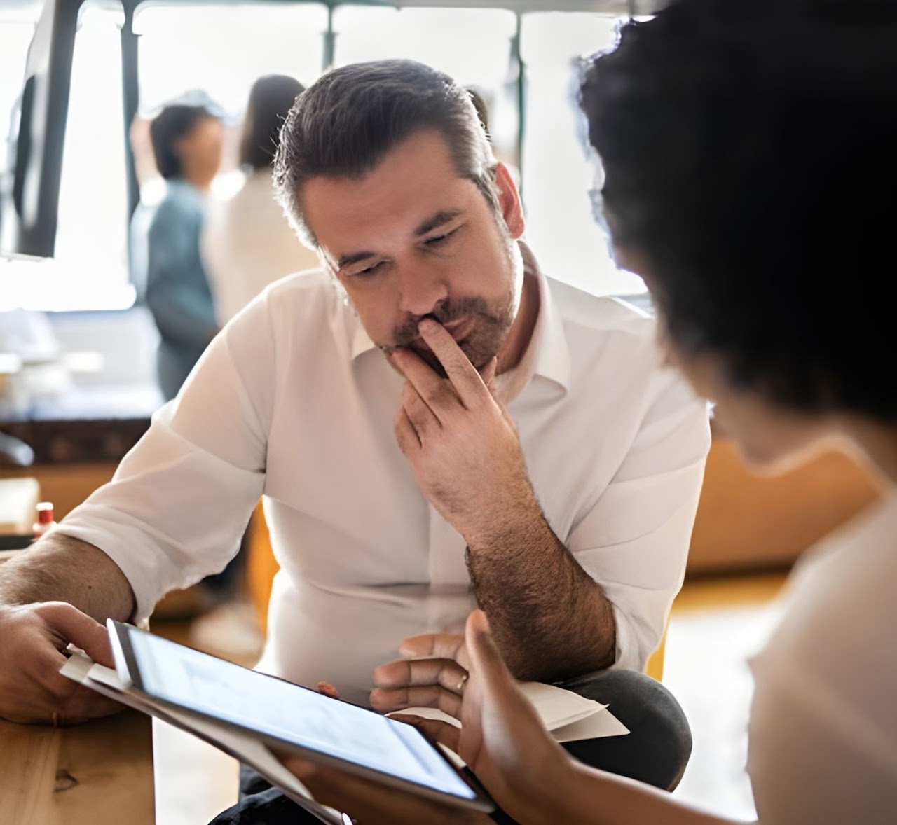 Business professional in consultation