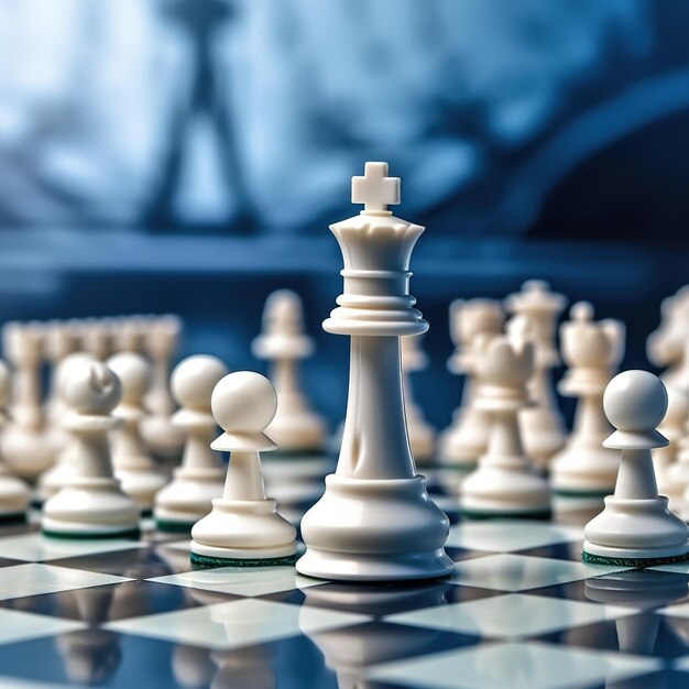 Chess pieces representing strategic thinking